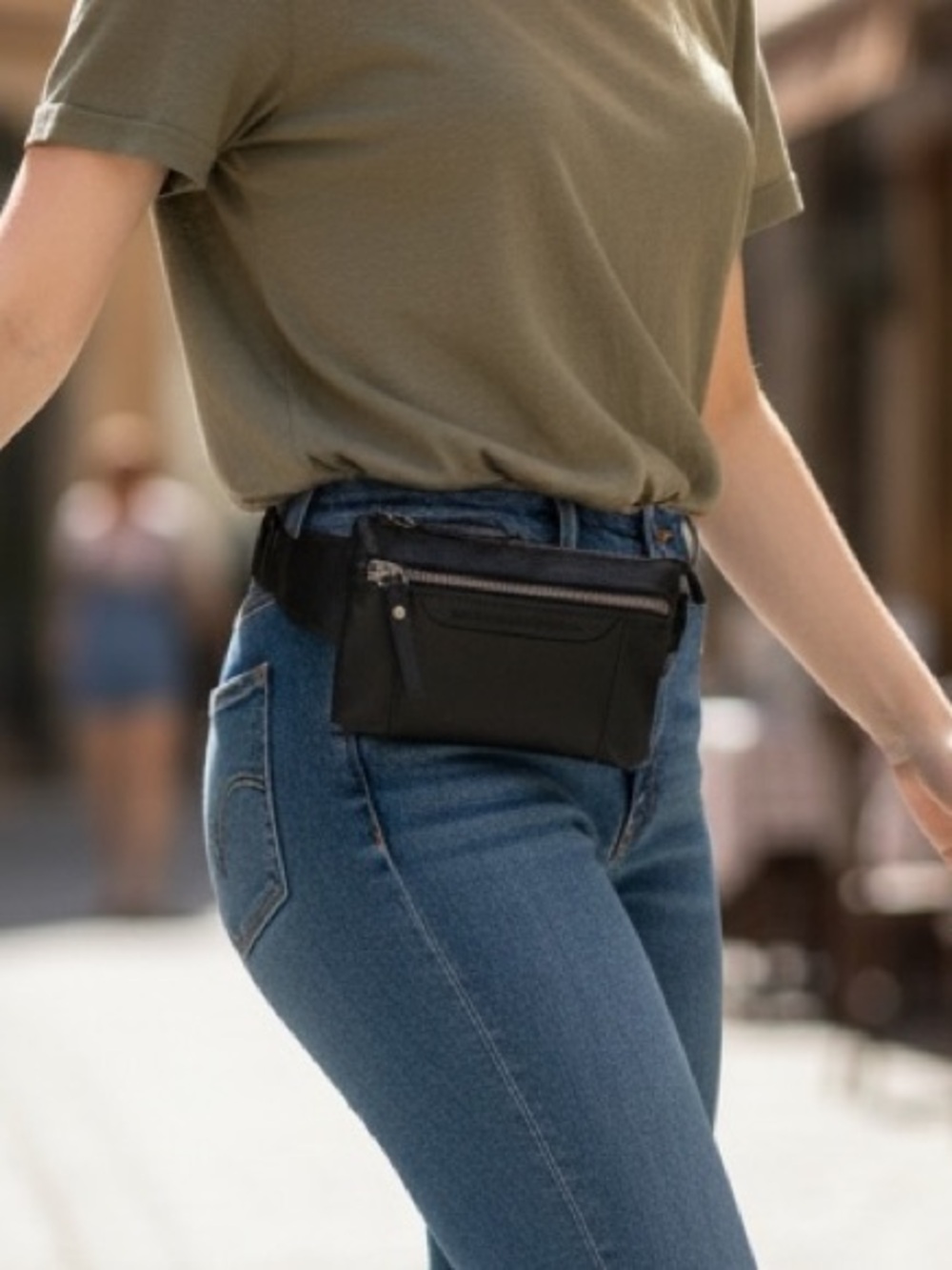 Spikes & Sparrow Leather Waist Bag Chest Bag